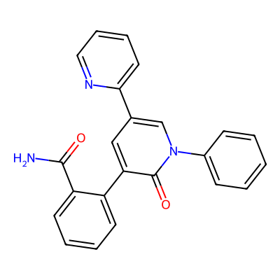 Chemical structure of Perampanel Amide Impurity