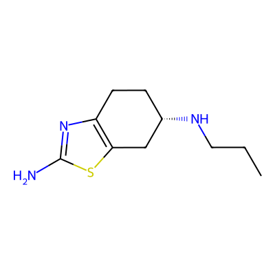 Chemical structure of Pramipexole