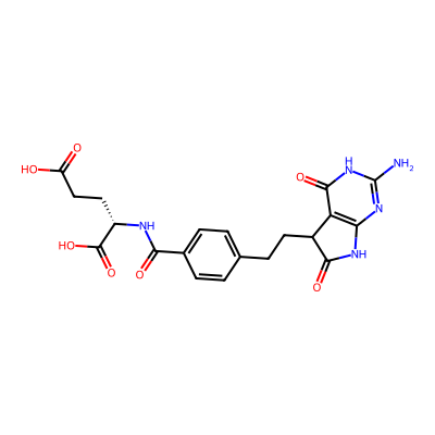 Chemical structure of Pemetrexed Keto Impurity