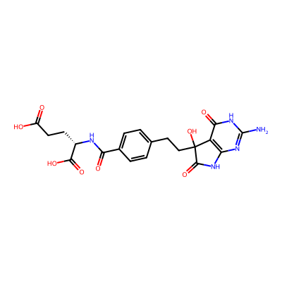 Chemical structure of Pemetrexed Alpha-Hydroxy lactam