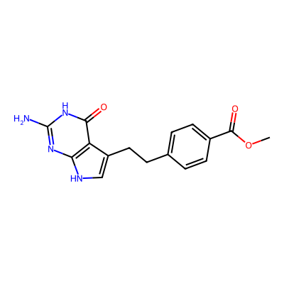Chemical structure of Pemetrexed Acid Methyl Ester
