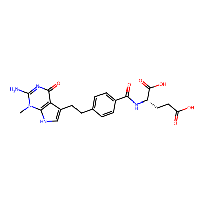 Chemical structure of Pemetrexed EP Impurity A