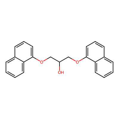 Chemical structure of Propranolol EP Impurity C
