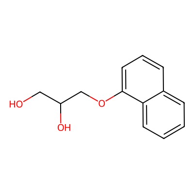 Chemical structure of Propranolol Impurity A