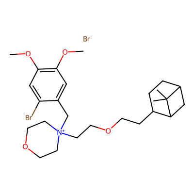 Chemical structure of L Pinaverium bromide