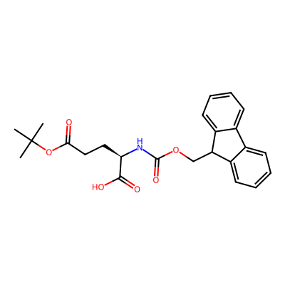 Chemical structure of Fmoc-D-Glu(OtBu)-OH