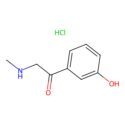 Chemical structure of Phenylephrine Hydrochloride Impurity C
