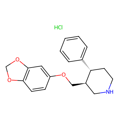 Chemical structure of Paroxetine EP Impurity A Hydrochloride