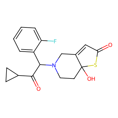 Chemical structure of Prasugrel Hydroxy Thiolactone