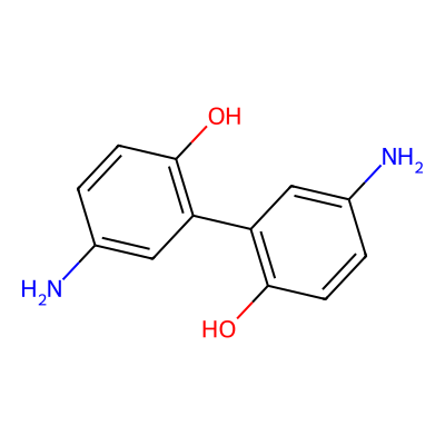 Chemical structure of 5,5'-Diamino-[1,1'-biphenyl]-2,2'-diol