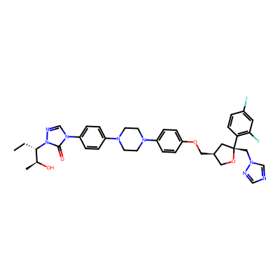 Chemical structure of Posaconazole