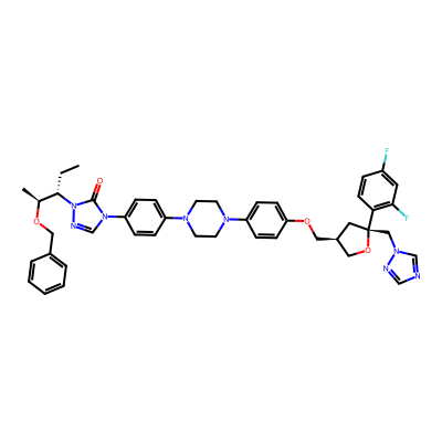 Chemical structure of O-Benzyl Posaconazole