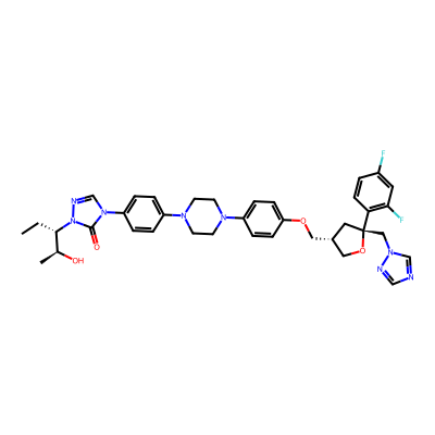 Chemical structure of Posaconazole Diastereomer impurity