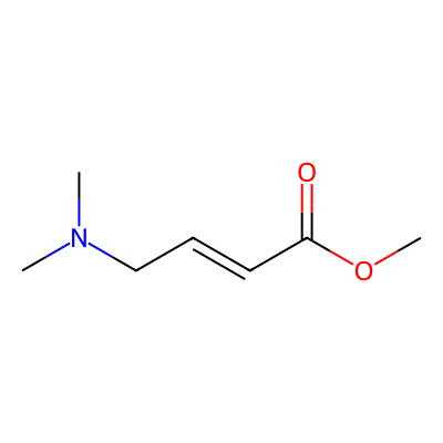 Chemical structure of Methyl (2E)-4-(dimethylamino)but-2-enoate