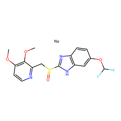 Chemical structure of Pantoprazole Sodium Salt