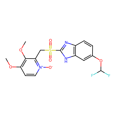 Chemical structure of Pantoprazole Sulfone N-Oxide