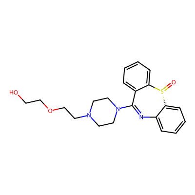 Chemical structure of Quetiapine Sulfoxide