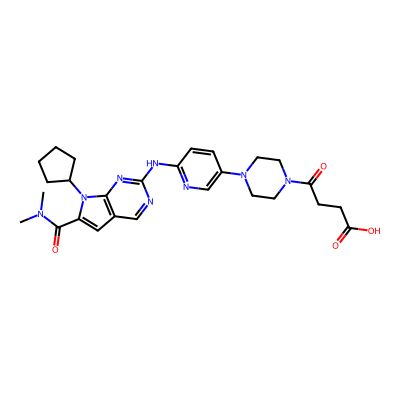 Chemical structure of Ribociclib Amide Impurity-D