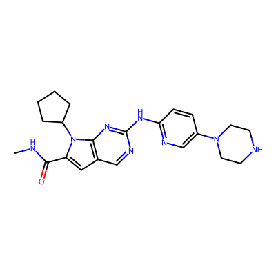 Chemical structure of N-Desmethyl Ribociclib