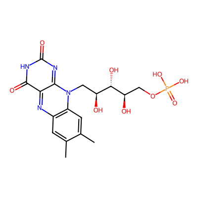 Chemical structure of Riboflavin Phosphate Sodium Salt