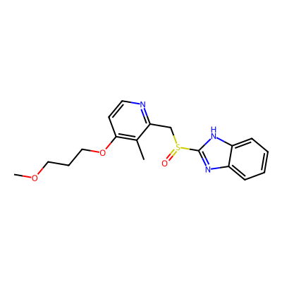 Chemical structure of Rabeprazole Sodium API