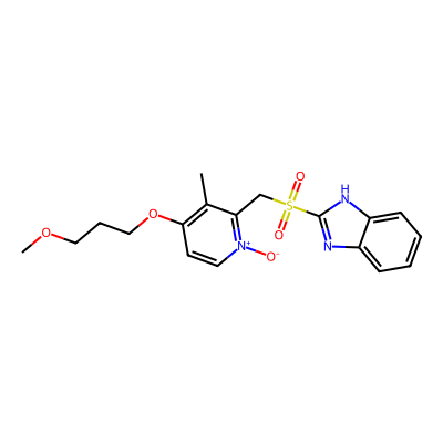 Chemical structure of Rabeprazole Sulphone N Oxide