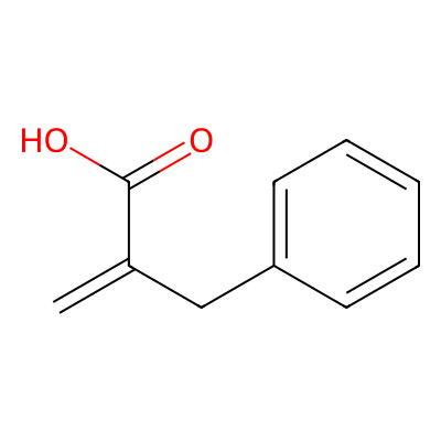 Chemical structure of 2-Benzylacrylic Acid