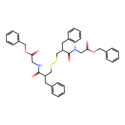 Chemical structure of Deacetyl Racecadotril Disulfide
