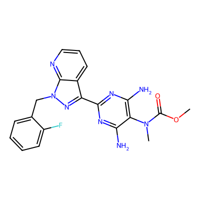 Chemical structure of Riociguat
