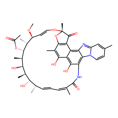 Chemical structure of Rifaximin
