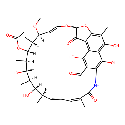 Chemical structure of 3-Formyl Rifamycin