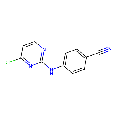 Chemical structure of Rilpivirine Chloro Impurity