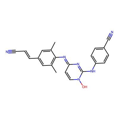 Chemical structure of Rilpivirine N-Oxide