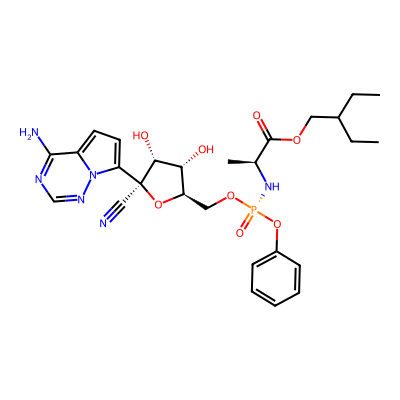 Chemical structure of Remdesivir