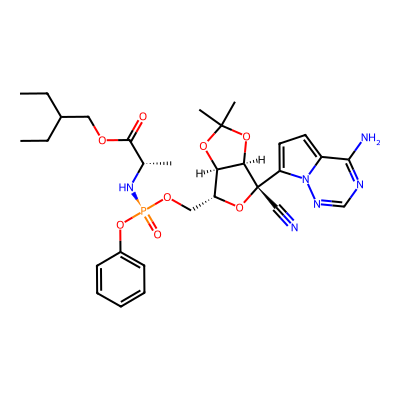 Chemical structure of Remdesivir Acetonide Impurity