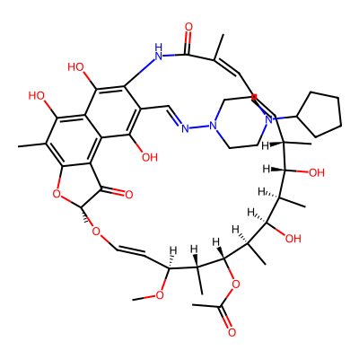 Chemical structure of Rifapentine