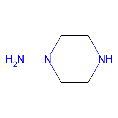 Chemical structure of 1-Amino Piperazine Hydrochloride