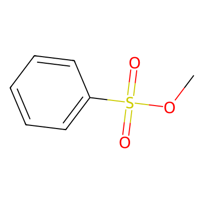 Chemical structure of Methyl Benzenesulfonate
