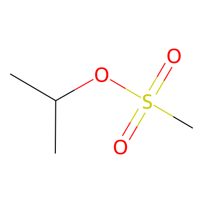 Chemical structure of Isopropyl Methanesulfonate