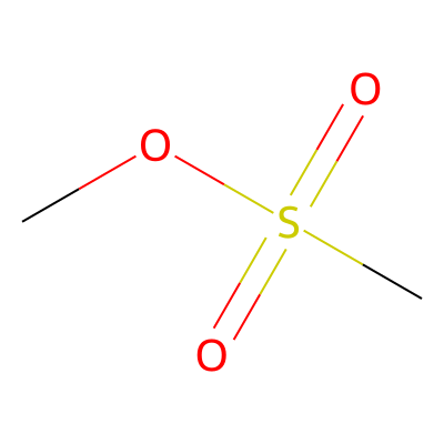 Chemical structure of Methyl Methanesulfonate