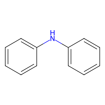 Chemical structure of Diphenylamine
