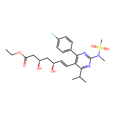 Chemical structure of Rosuvastatin Ethyl Ester