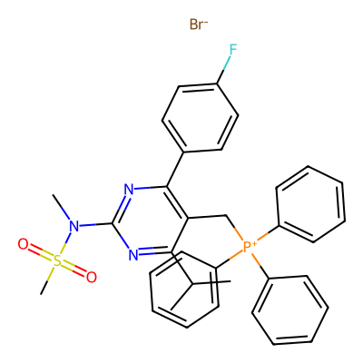 Chemical structure of Rosuvastatin Triphenylphosphonium (RSV-ZP)