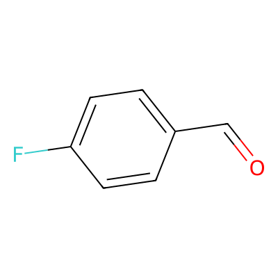 Chemical structure of 4-Fluorobenzaldehyde