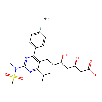 Chemical structure of 6,7-Dihydro Rosuvastatin Sodium Salt