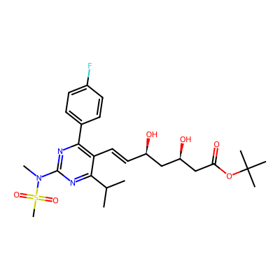 Chemical structure of Rosuvastatin Acid t-Butyl Ester