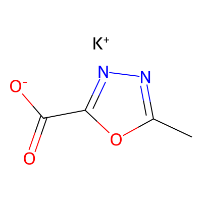 Chemical structure of Raltegravir Oxadiazole Impurity