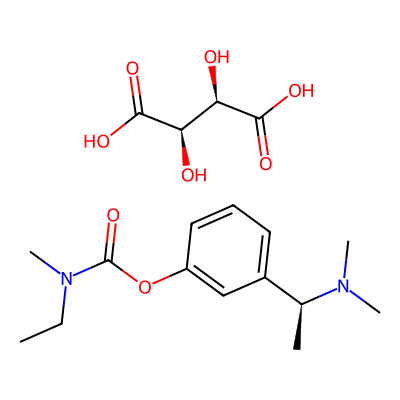 Chemical structure of Rivastigmine Tartrate