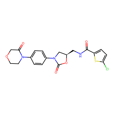 Chemical structure of Rivaroxaban R-isomer