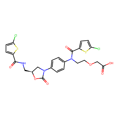 Chemical structure of Rivaroxaban Impurity I